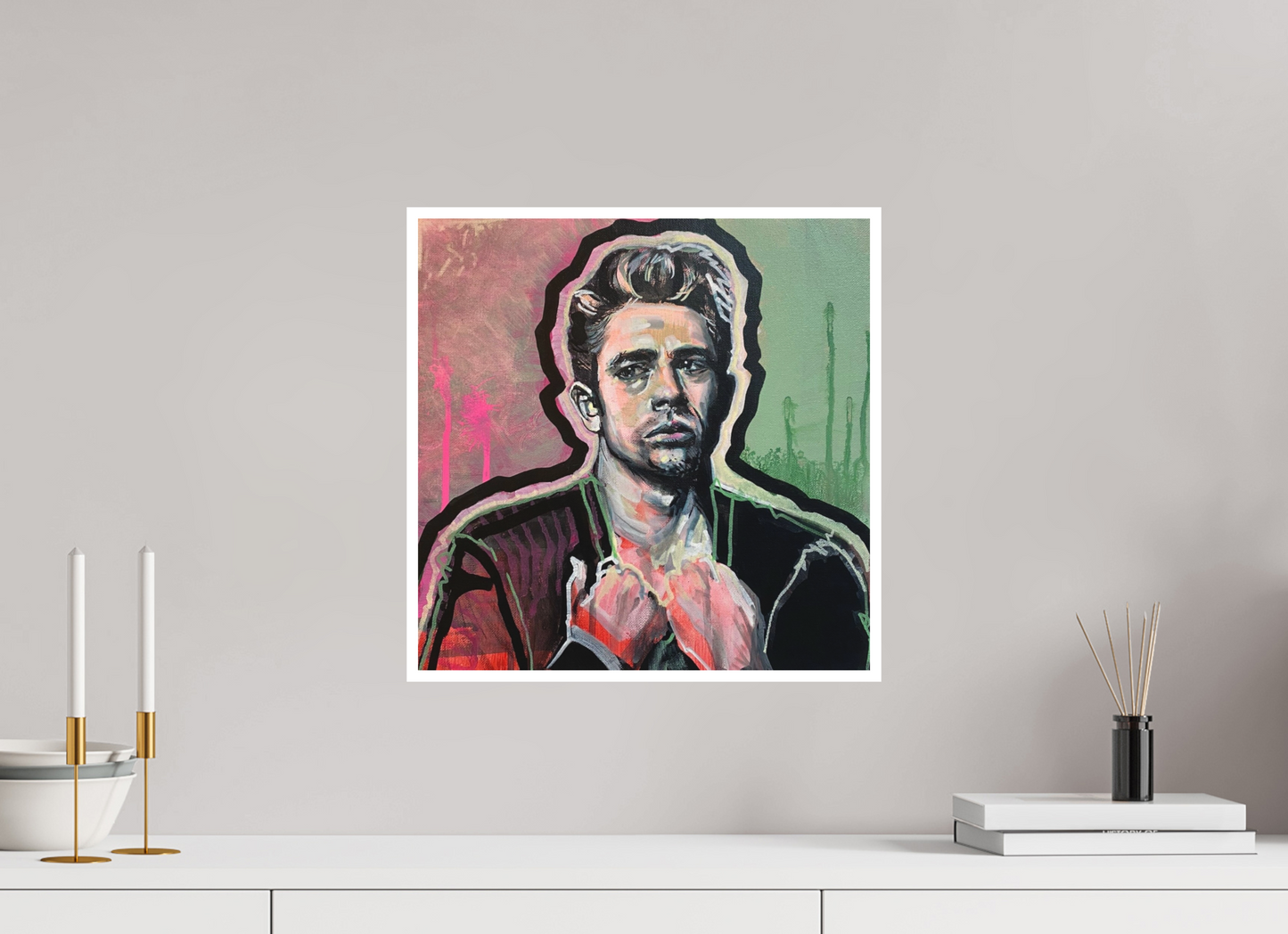 40 x 40 cm, Giclee Print James Dean