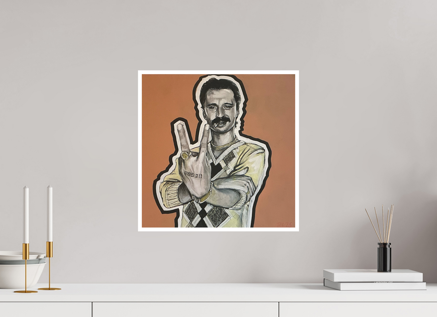 40 x 40 cm, Giclee Print Begbie