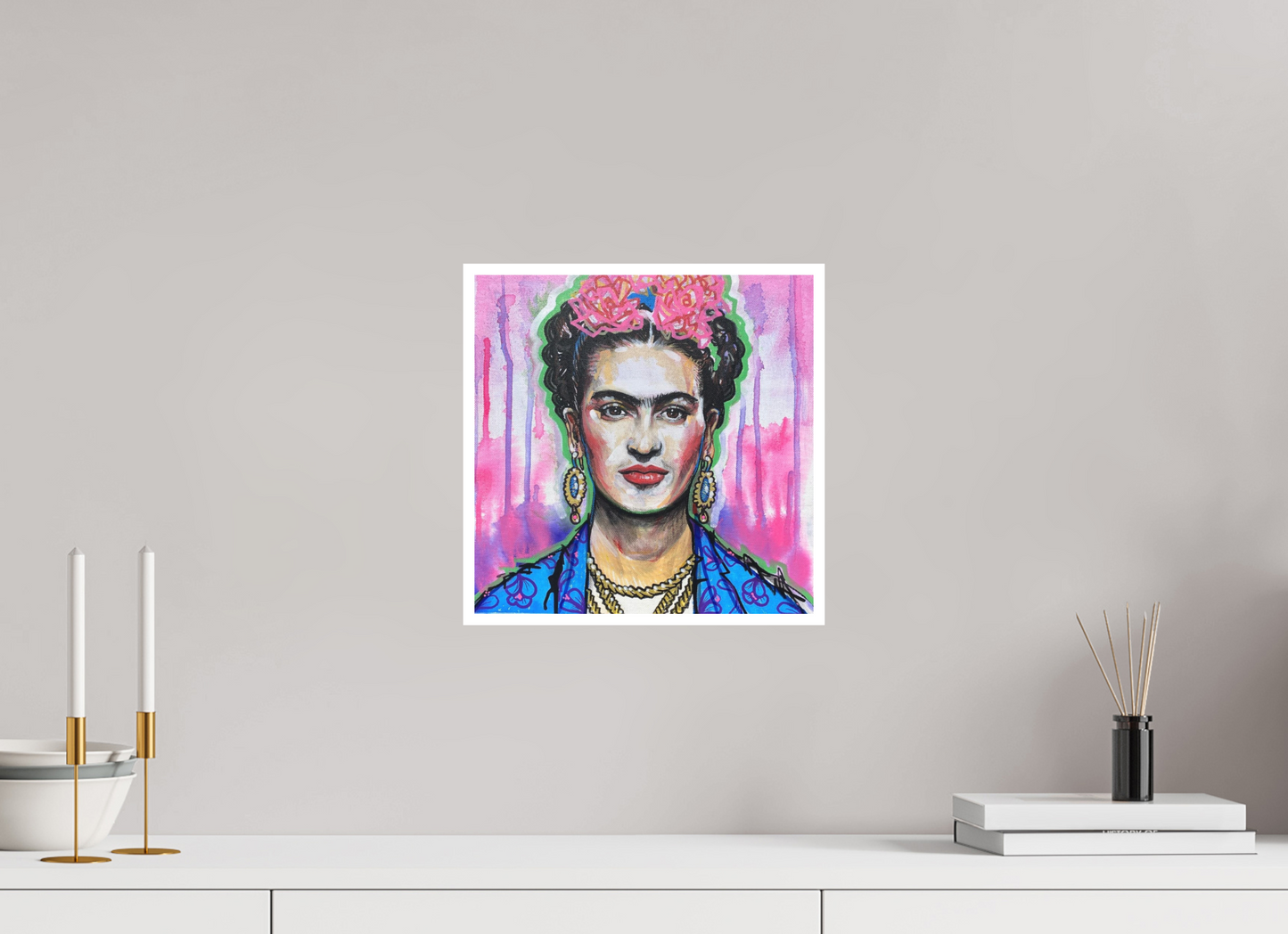 30 x 30 cm, Giclee Print Frida Kahlo